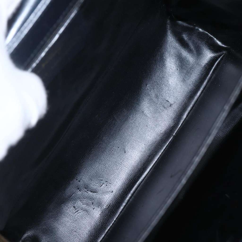 Salvatore Ferragamo Gancini Convertible Top Handle Bag Navy Leather Good condition - Box View