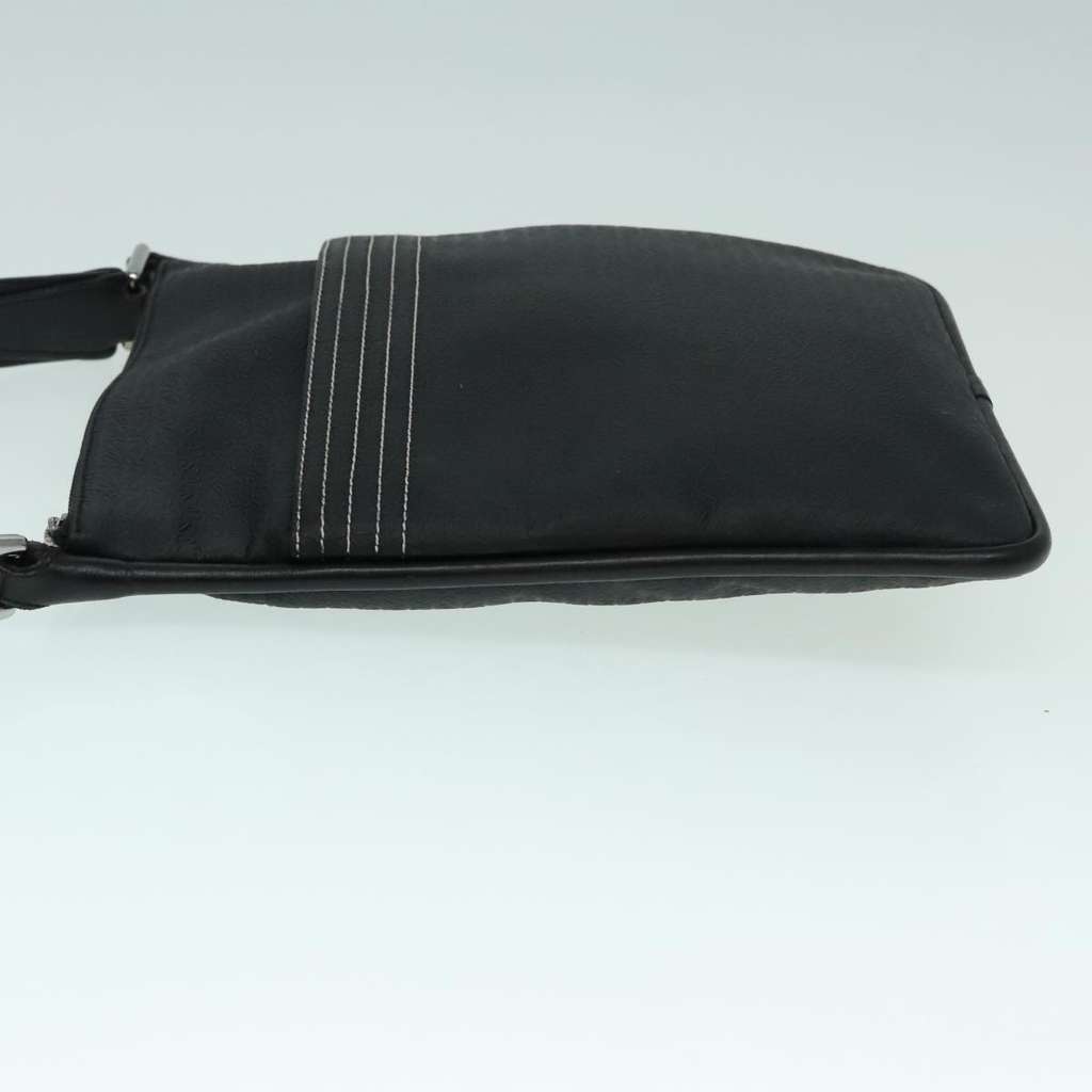 Loewe Anagram Shoulder Bag Black Leather Good condition - Model View