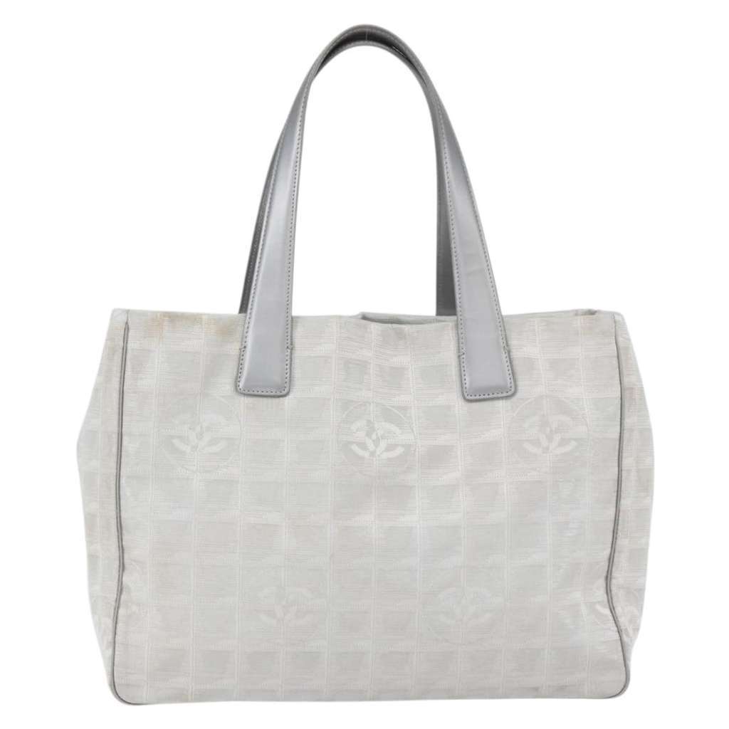 Chanel Travel Line Tote Silver Good condition - Back View