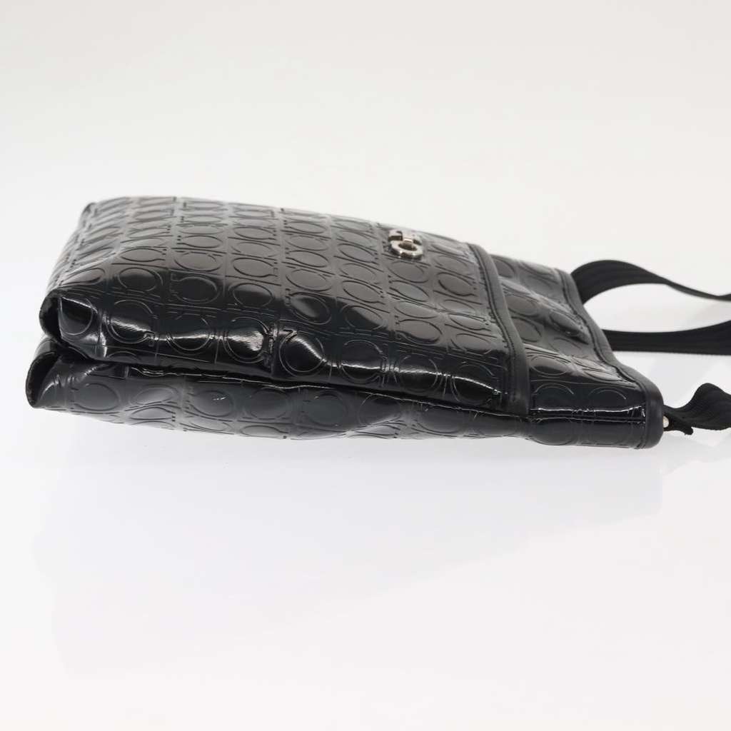 Salvatore Ferragamo Gancini Shoulder Bag Black Good condition - Inside View
