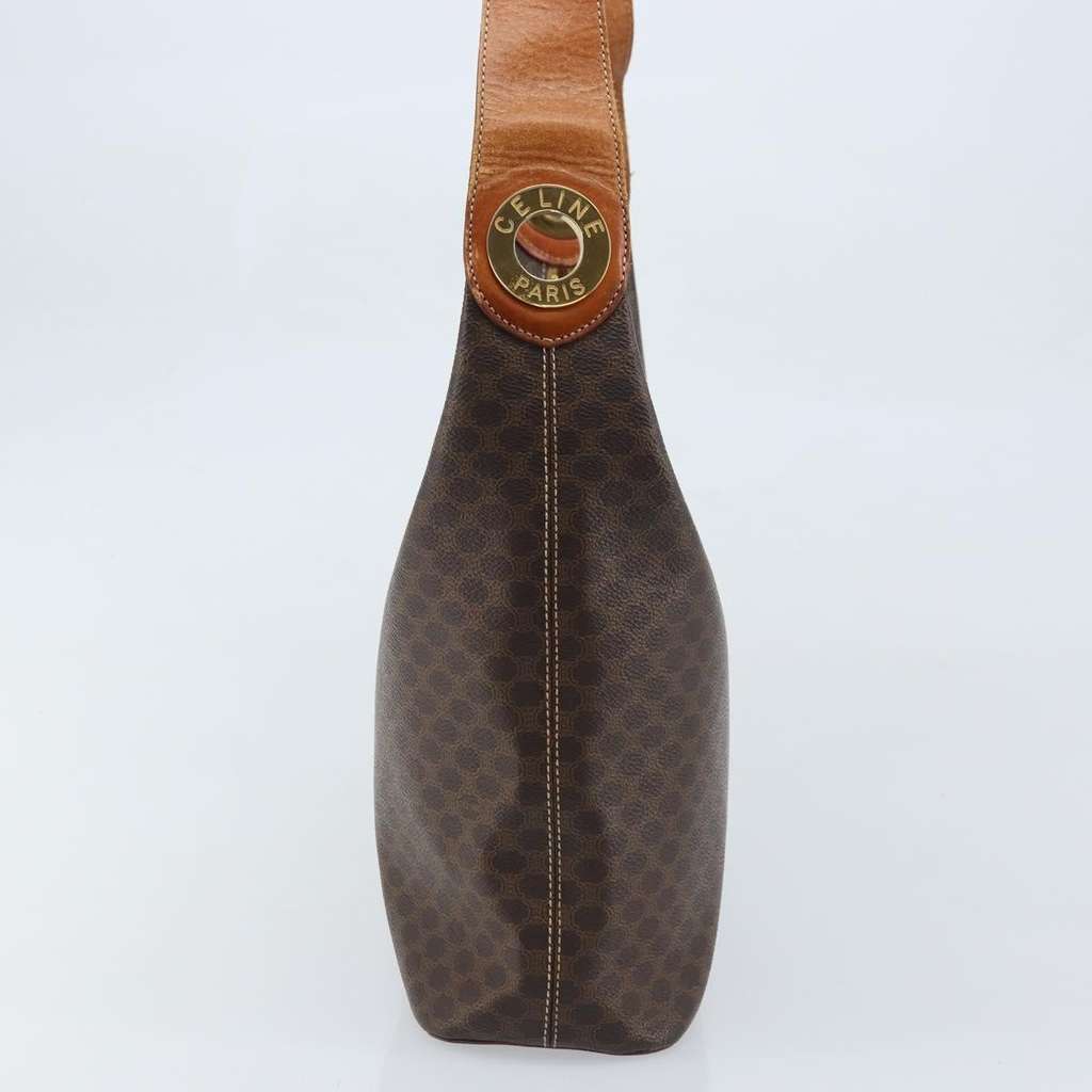 Celine Vintage Macadam Shoulder Bag Brown Canvas Fair condition - Inside View