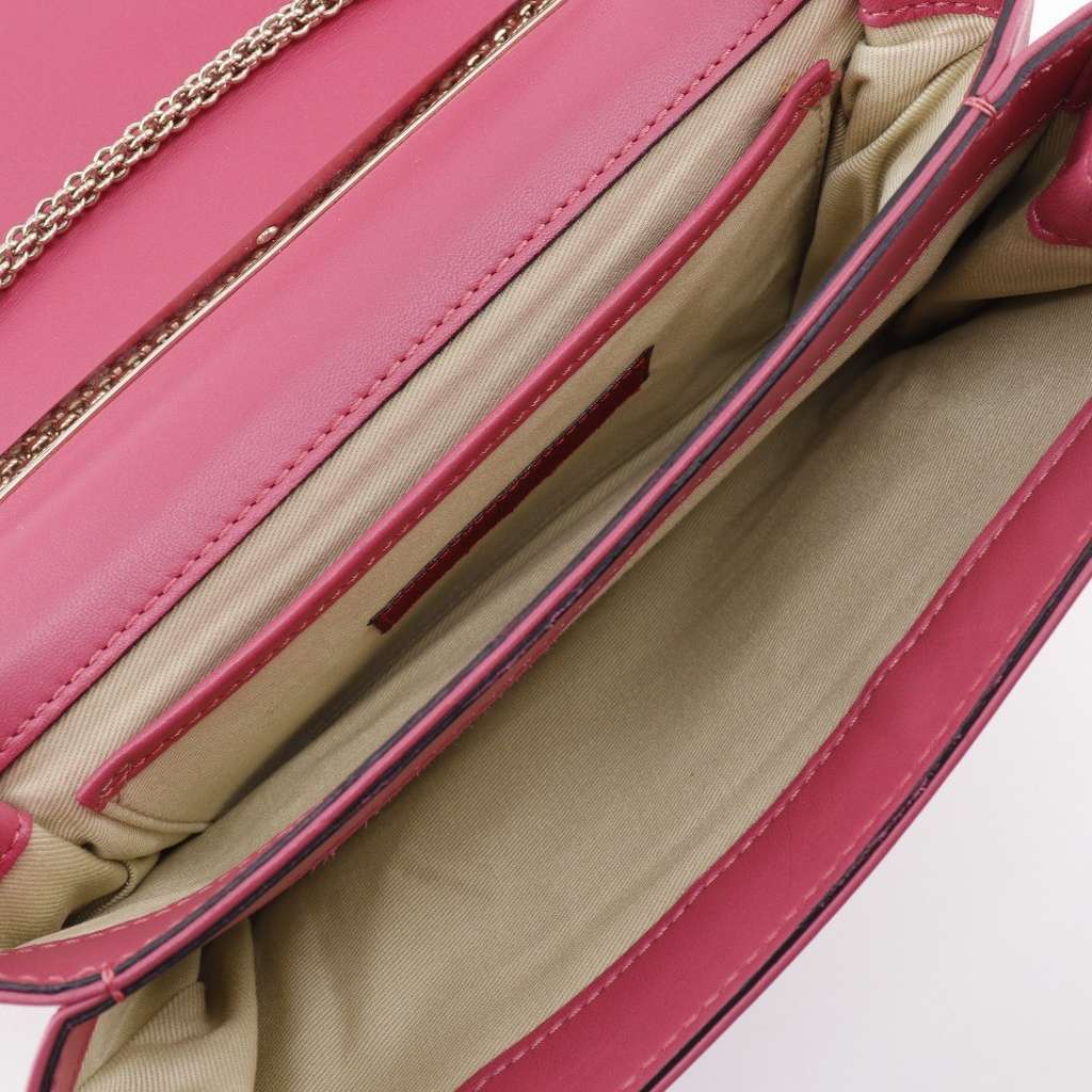 Valentino Garavani Va Va Voom Clutch Pink Leather Good condition - Inside View