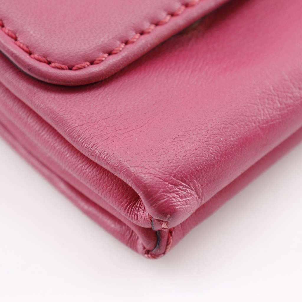 Valentino Garavani Va Va Voom Clutch Pink Leather Good condition - Model View