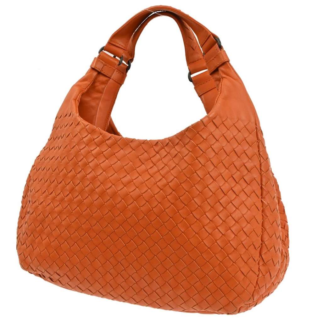 Bottega Veneta Campana Hobo Orange Leather Good condition - Back View