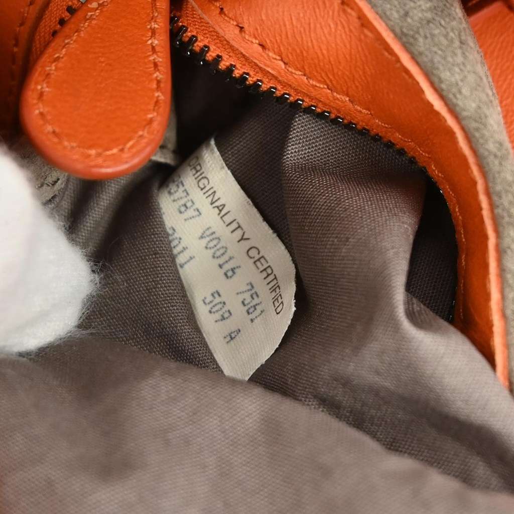 Bottega Veneta Campana Hobo Orange Leather Good condition - Box View