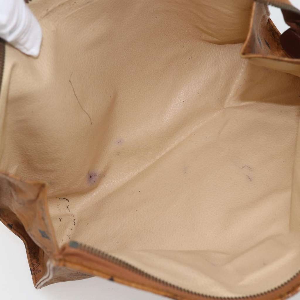 Mcm Visetos pouch Brown Fair condition - Box View