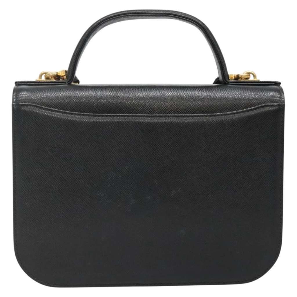 Givenchy Top Handle Messenger Bag Black Leather Good condition - Back View