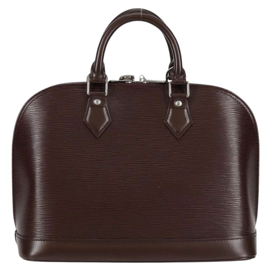 Louis Vuitton Alma Handbag Brown Leather Very good condition - Back View