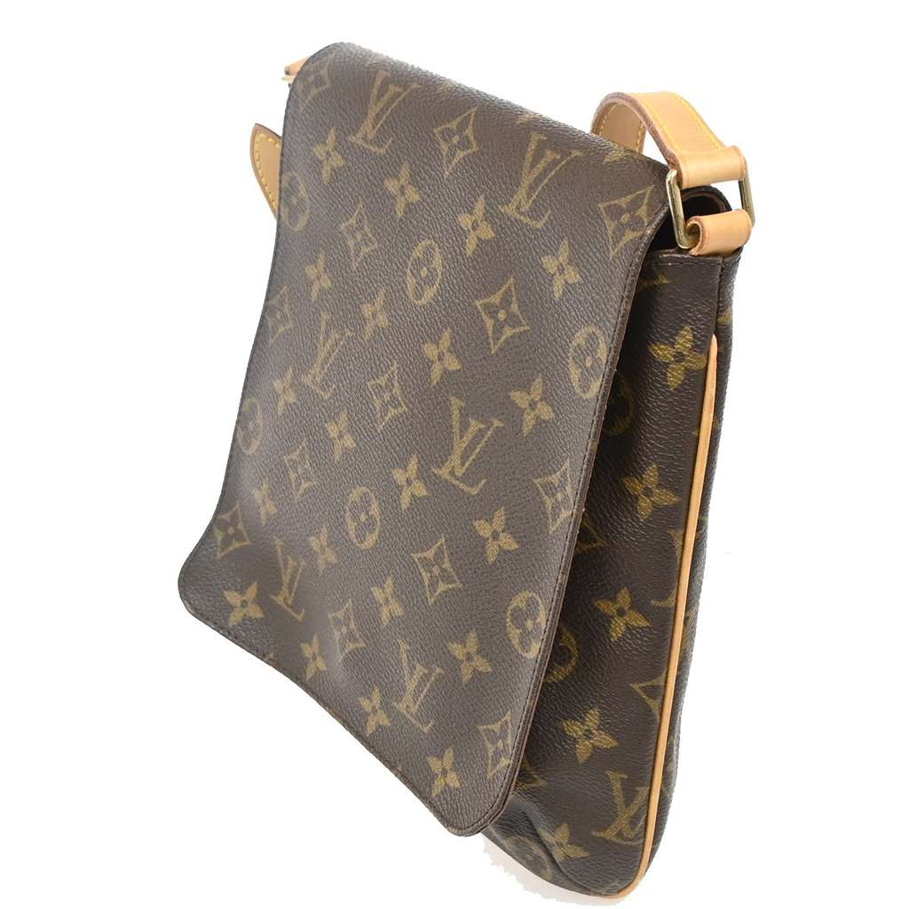 Louis Vuitton Musette Salsa Handbag Brown Canvas Good condition - Inside View