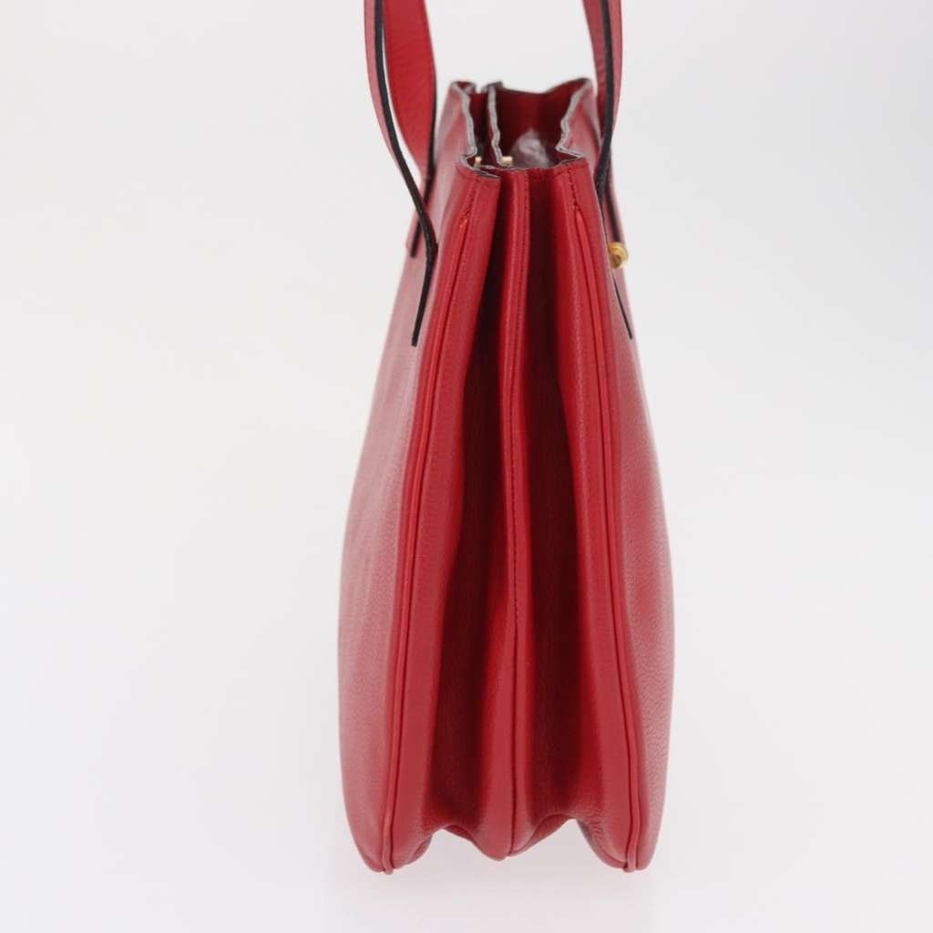 Celine Vintage Shoulder Bag Red Leather Good condition - Model View