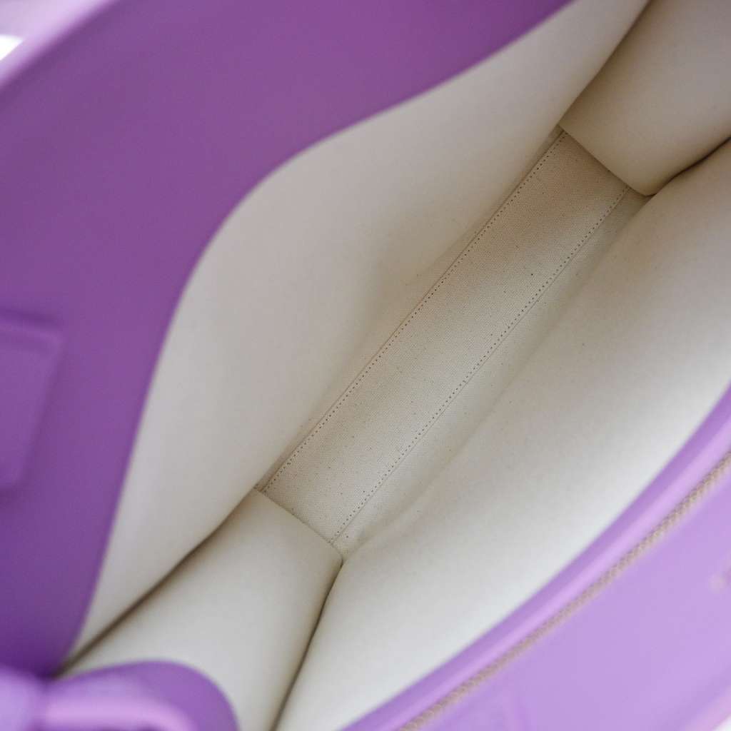 Celine Vertical Cabas Tote Purple Canvas Good condition - Box View