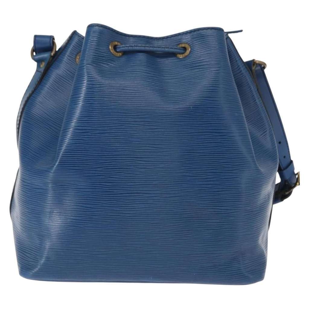 Louis Vuitton Petit Noe Handbag Blue Leather Good condition - Back View