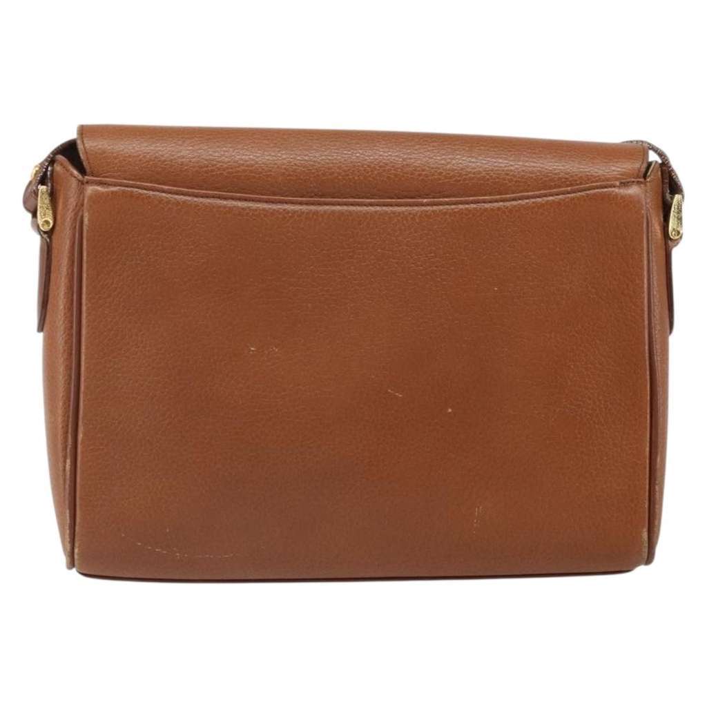 Burberry Vintage Shoulder Bag Brown Leather Good condition - Back View