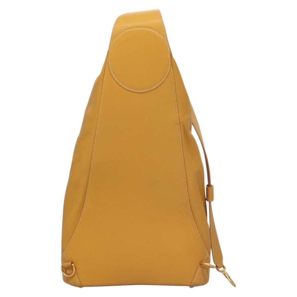 Loewe Anton Sling Bag Yellow Leather Good condition - Back View