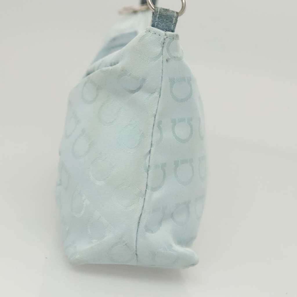 Salvatore Ferragamo Vintage Gancini Pochette Blue Good condition - Inside View