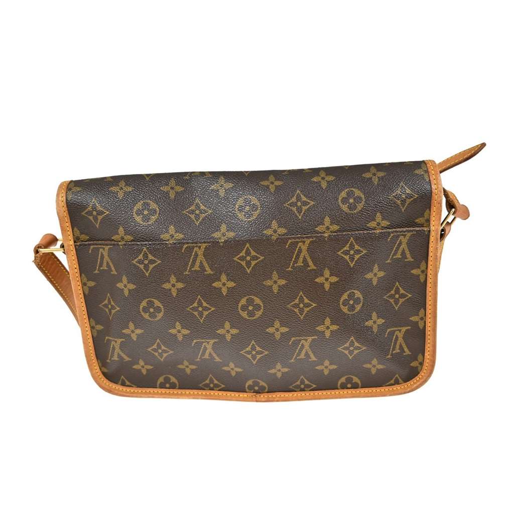 Louis Vuitton Sac Gibeciere Messenger Bag Brown Canvas Good condition - Back View