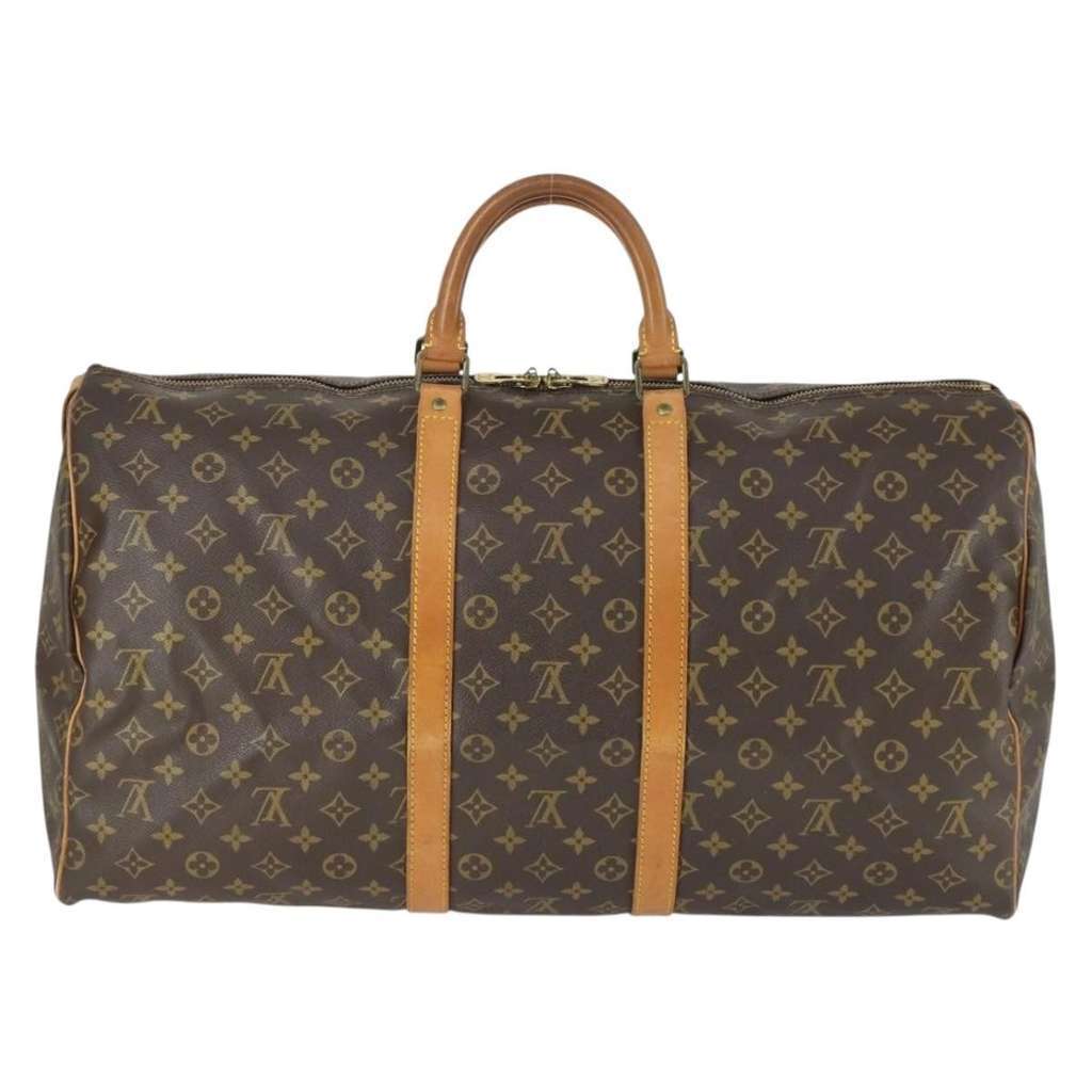 Louis Vuitton Keepall Bag Brown Canvas Good condition - Back View