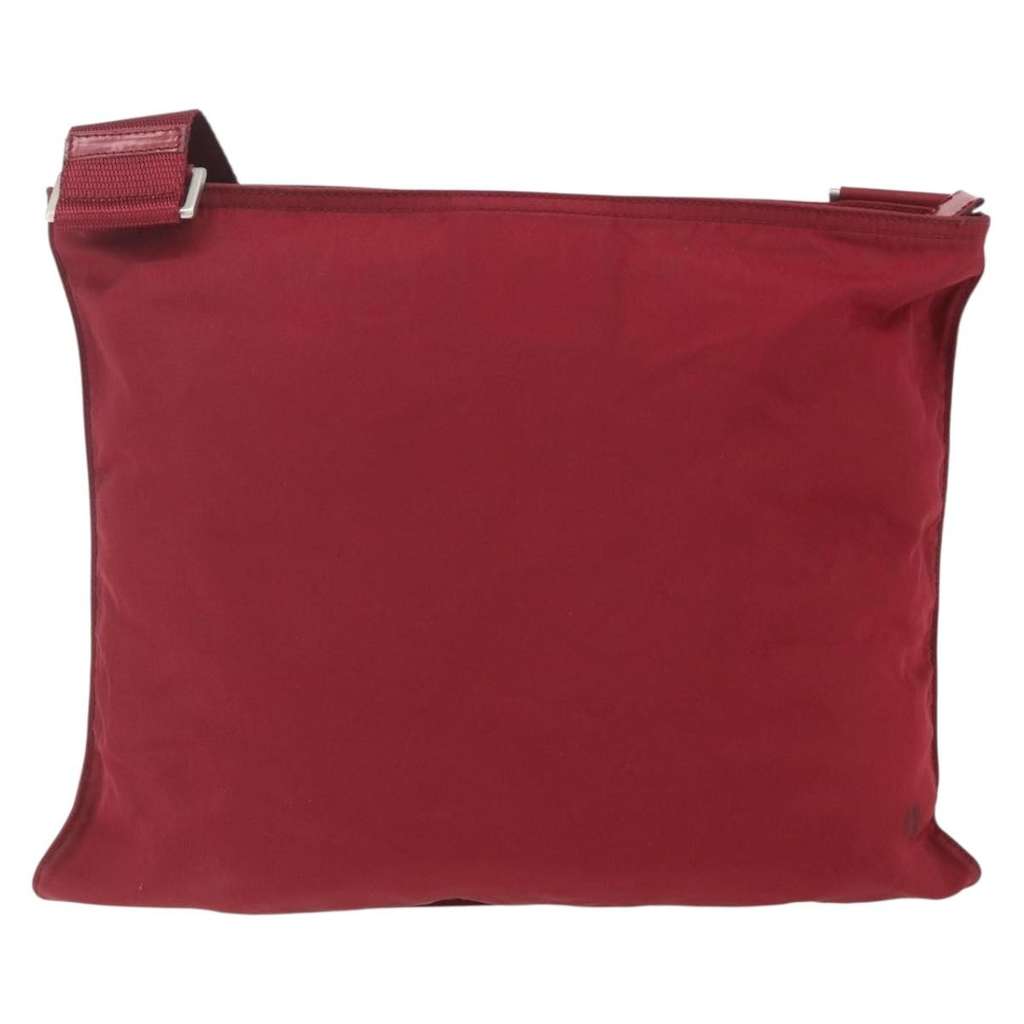 Prada Zip Top Messenger Bag Red Good condition - Back View