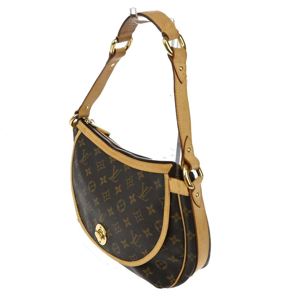 Louis Vuitton Tulum Handbag Brown Canvas Good condition - Inside View
