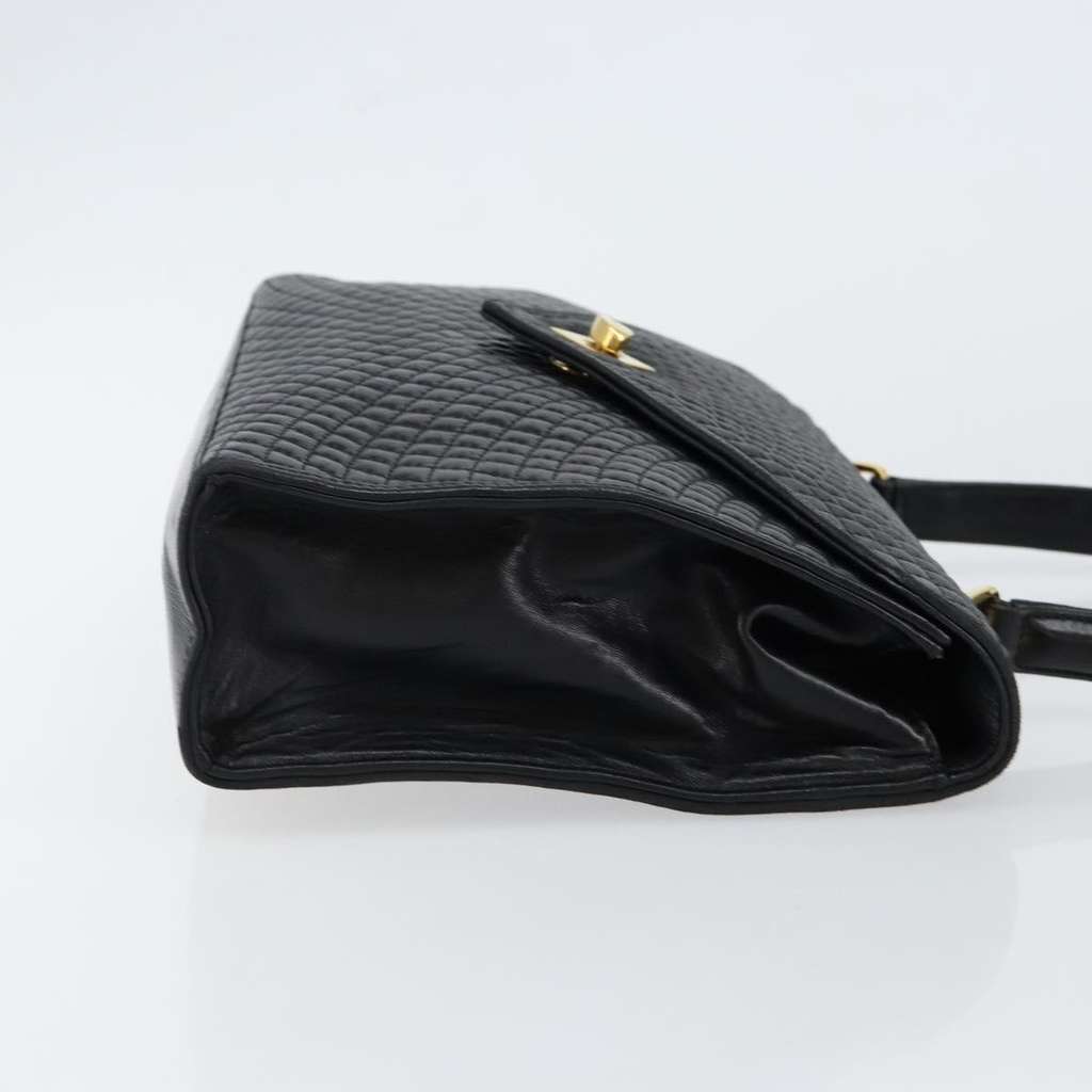 Bally Vintage Flap Handbag Black Leather Good condition - Inside View