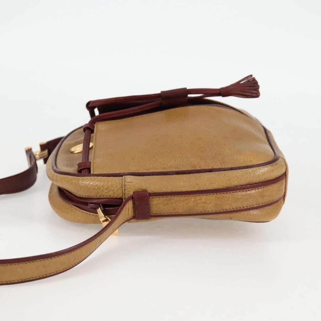 Cartier Tasseled Must de Cartier Crossbody Bag Brown Leather Good condition - Inside View
