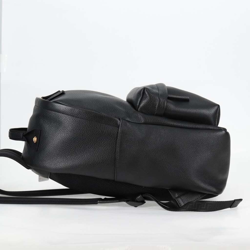 Versace Medusa Zip Backpack Black Leather Very good condition - Inside View