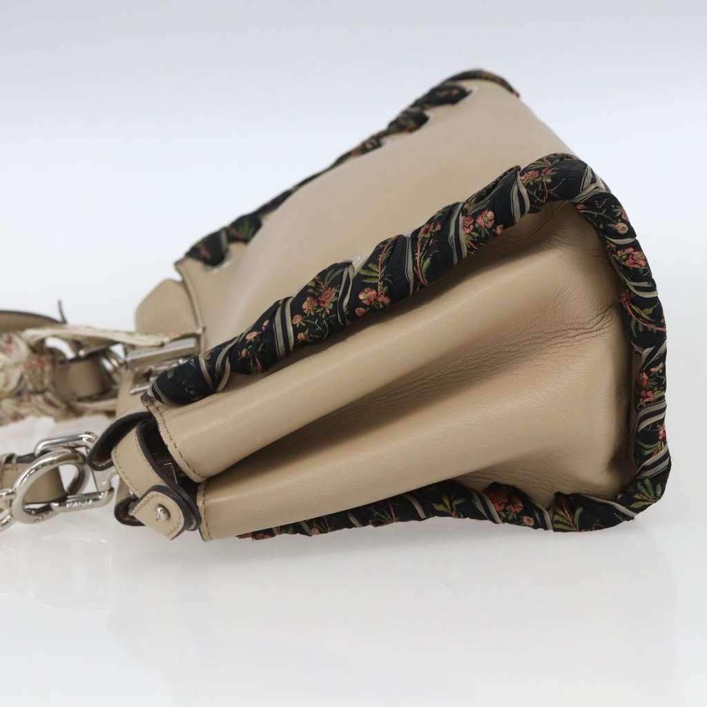 Fendi Peekaboo Bag Beige Leather Good condition - Inside View