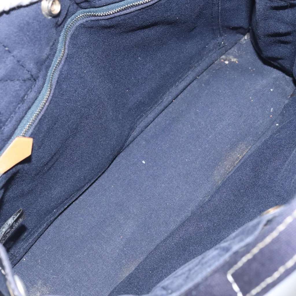 Hermès Fourre Tout Tote Navy Canvas Fair condition - Box View