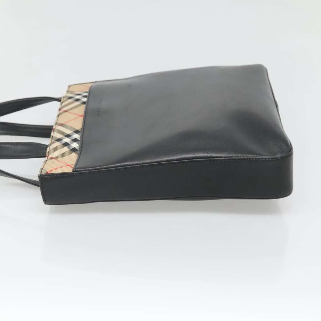 Burberry Nova Check Tote Black Leather Good condition - Inside View