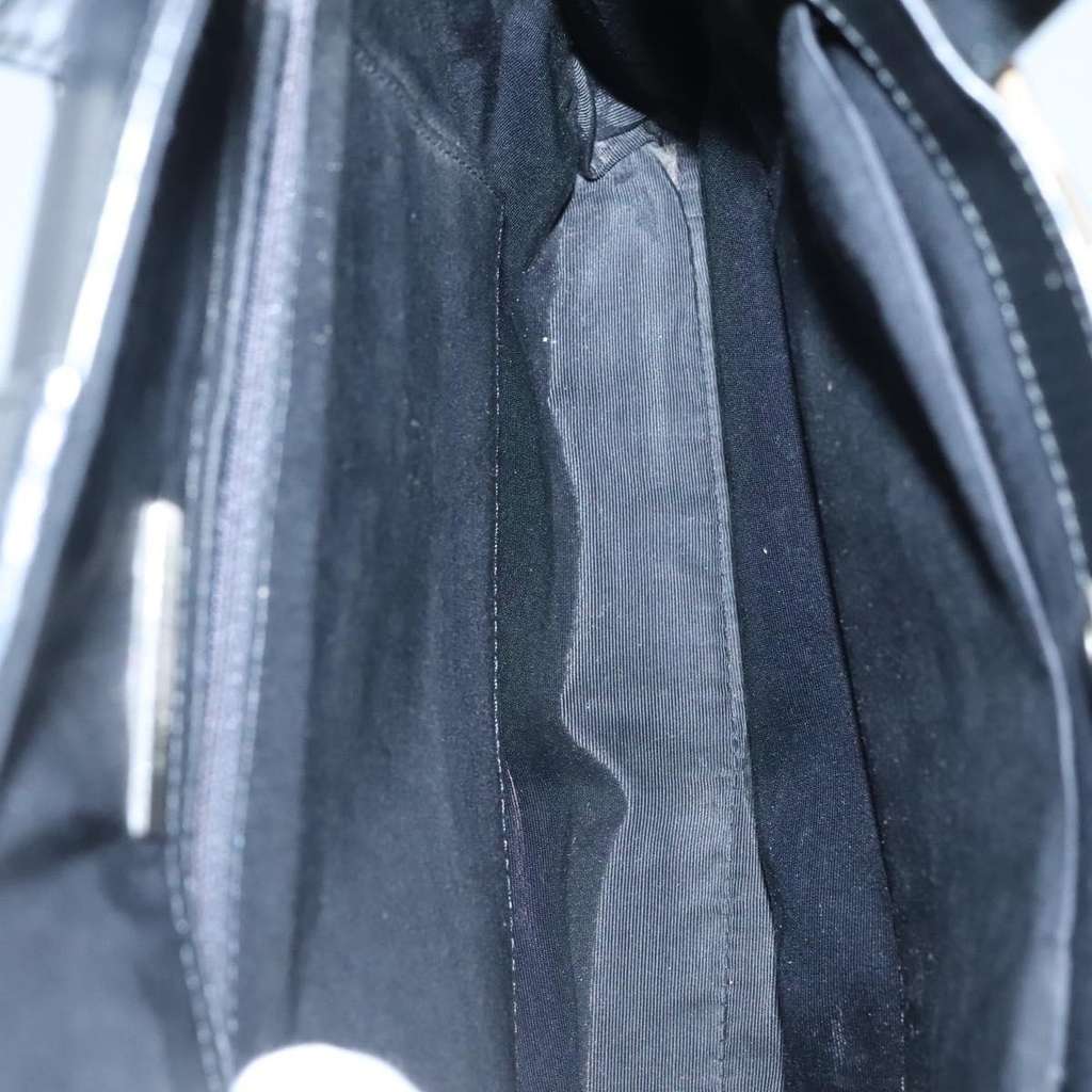 Burberry Nova Check Tote Black Leather Good condition - Box View