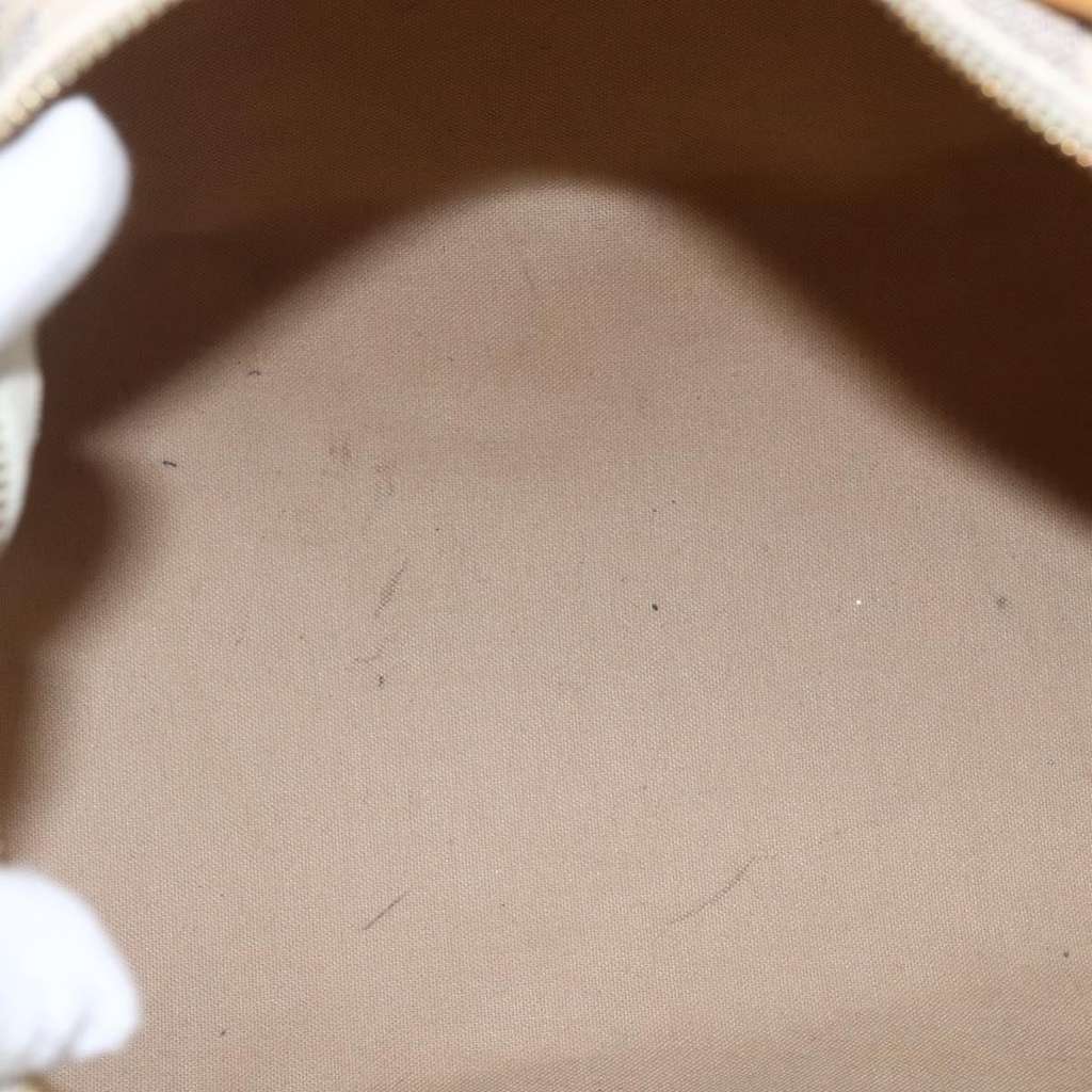 Louis Vuitton Speedy Handbag White Canvas Fair condition - Box View