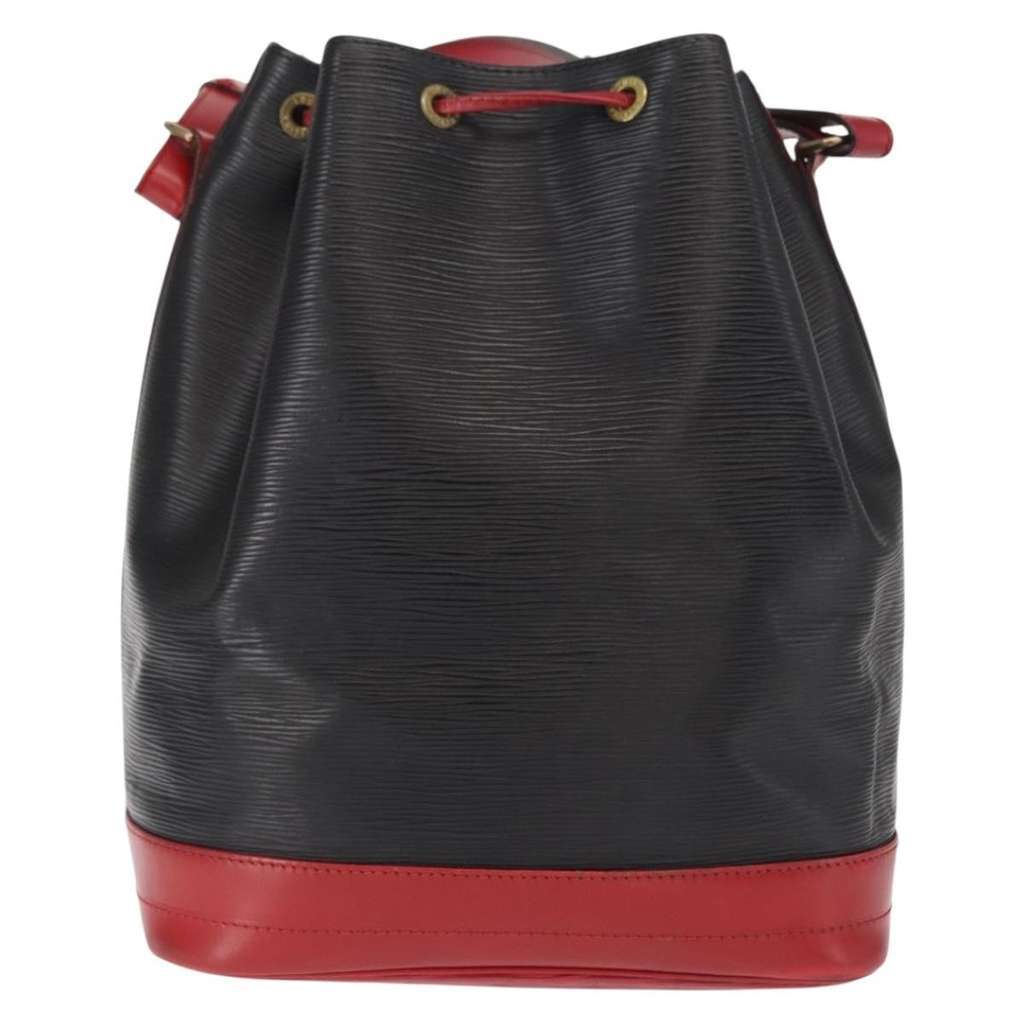 Louis Vuitton Bicolor Noe Handbag Black Leather Good condition - Back View