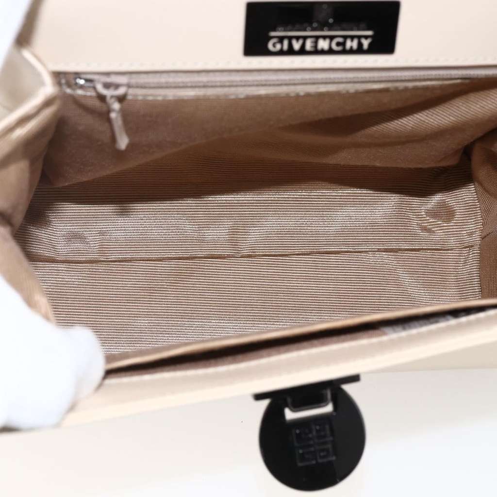 Givenchy Vintage 4G handbag Beige Leather Good condition - Box View