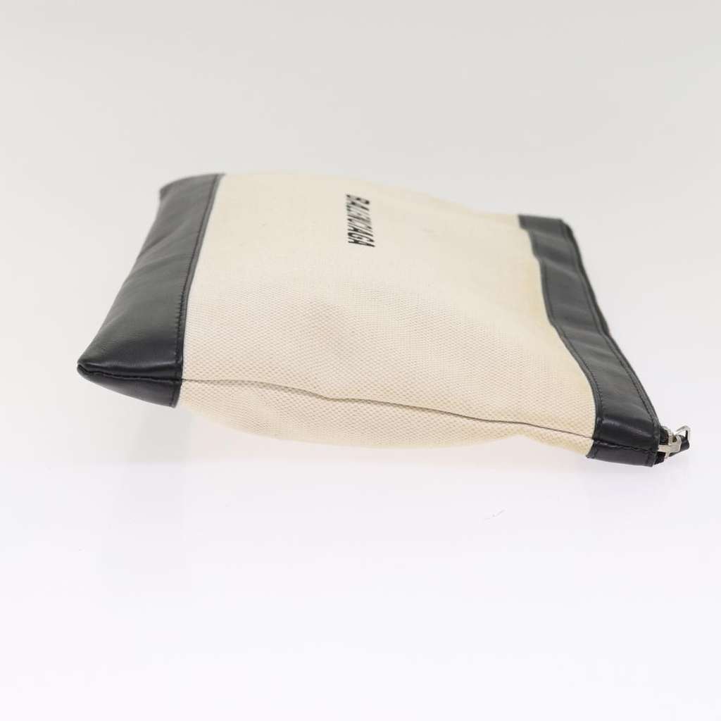 Balenciaga Navy Zip Pouch Beige Canvas Good condition - Inside View