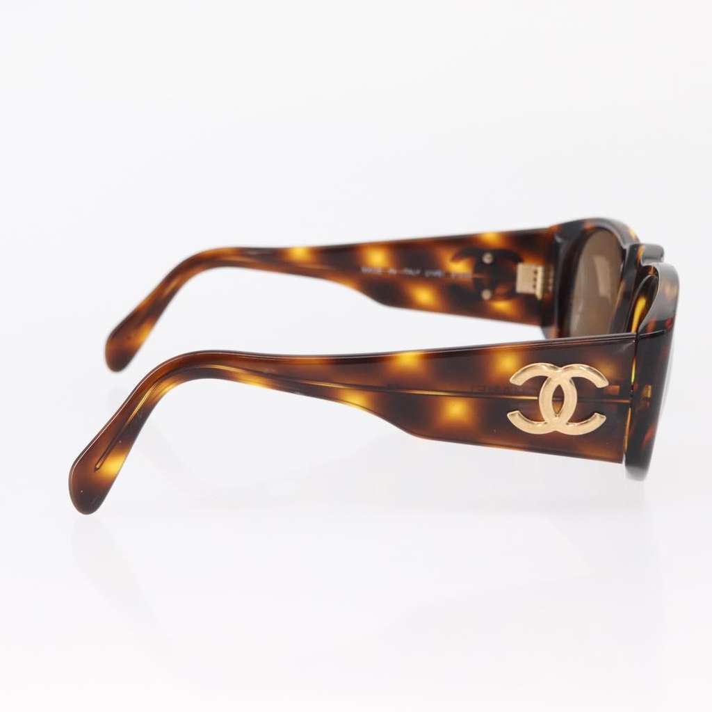 Chanel CHANEL Logo Sunglasses Eye Wear Brown Plastic Fair condition - Inside View