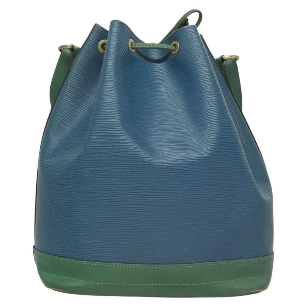 Louis Vuitton Bicolor Noe Handbag Blue Leather Fair condition - Back View