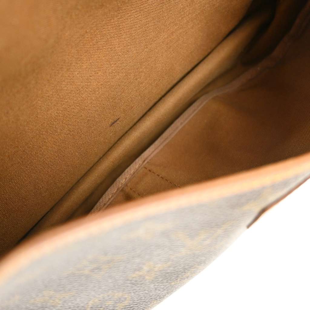 Louis Vuitton Saumur Handbag Brown Canvas Fair condition - Inside View