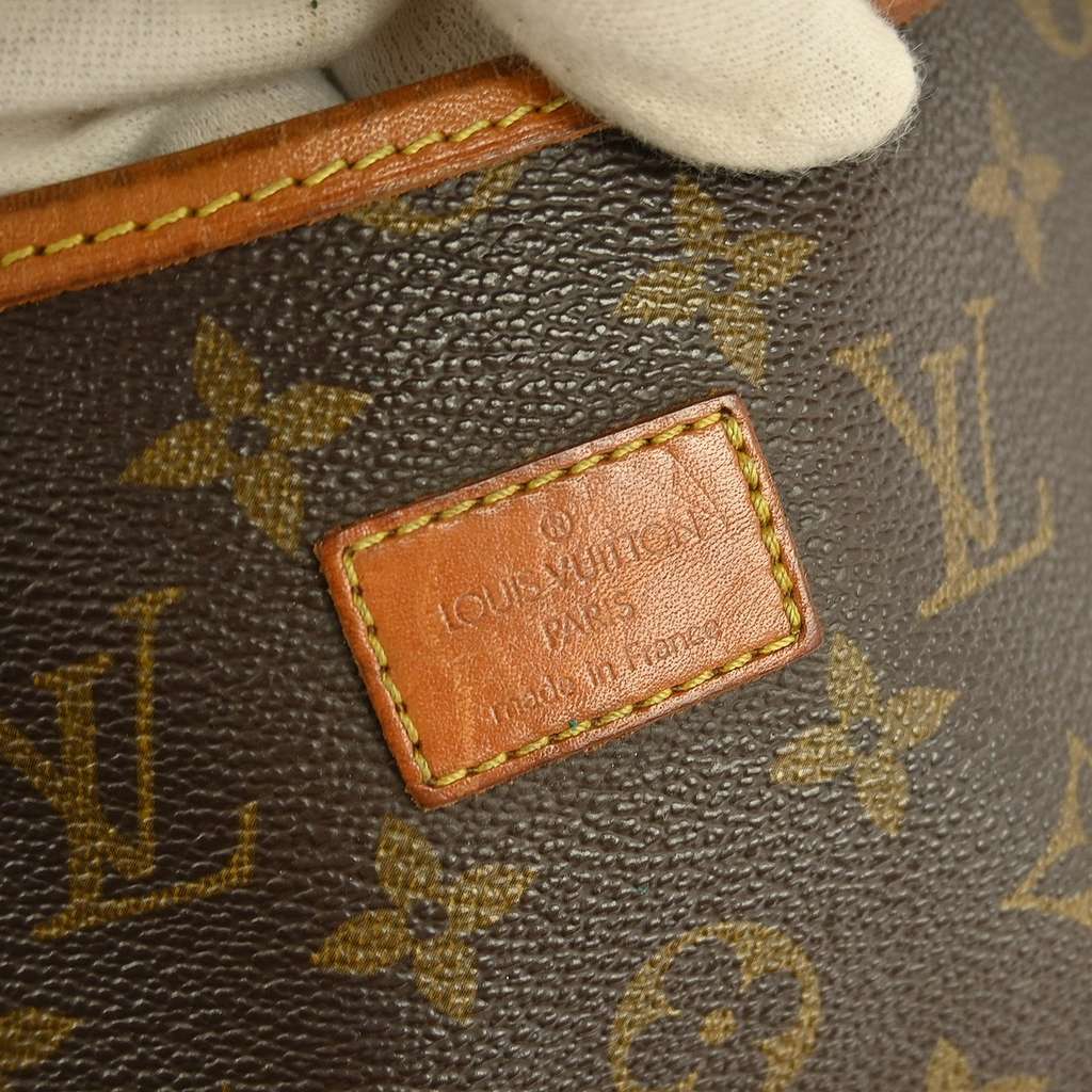 Louis Vuitton Saumur Handbag Brown Canvas Fair condition - Model View