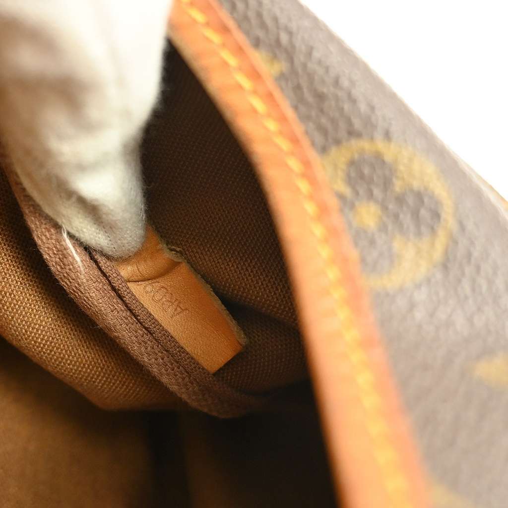 Louis Vuitton Saumur Handbag Brown Canvas Fair condition - Box View