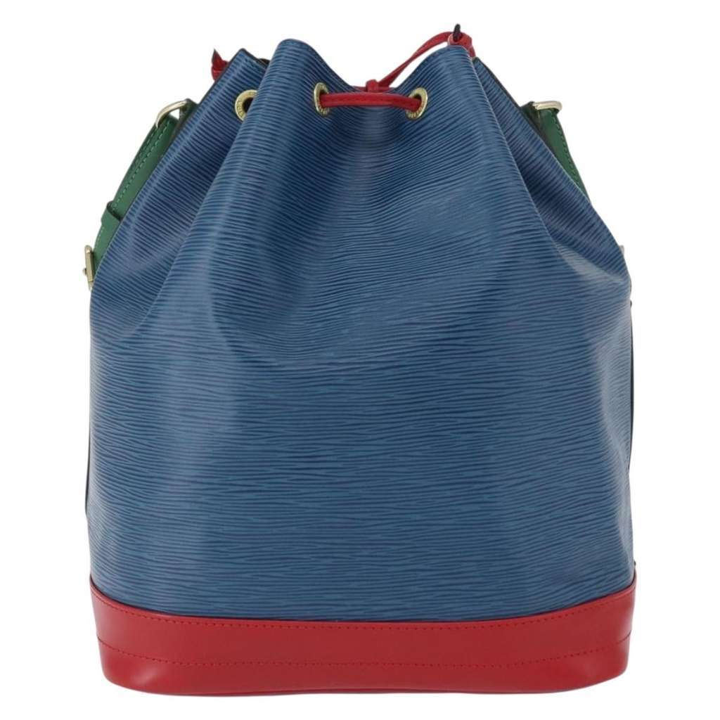 Louis Vuitton Tricolor Noe Handbag Blue Leather Good condition - Back View