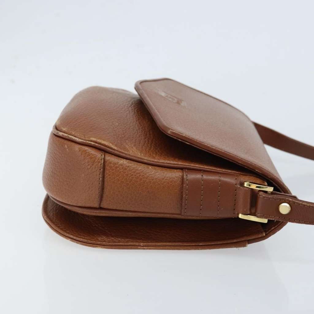 Burberry Flap Shoulder Bag Brown Leather Good condition - Inside View