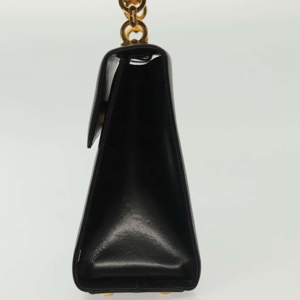 Salvatore Ferragamo Vintage Gancini Convertible Top Handle Bag Black Leather Good condition - Inside View