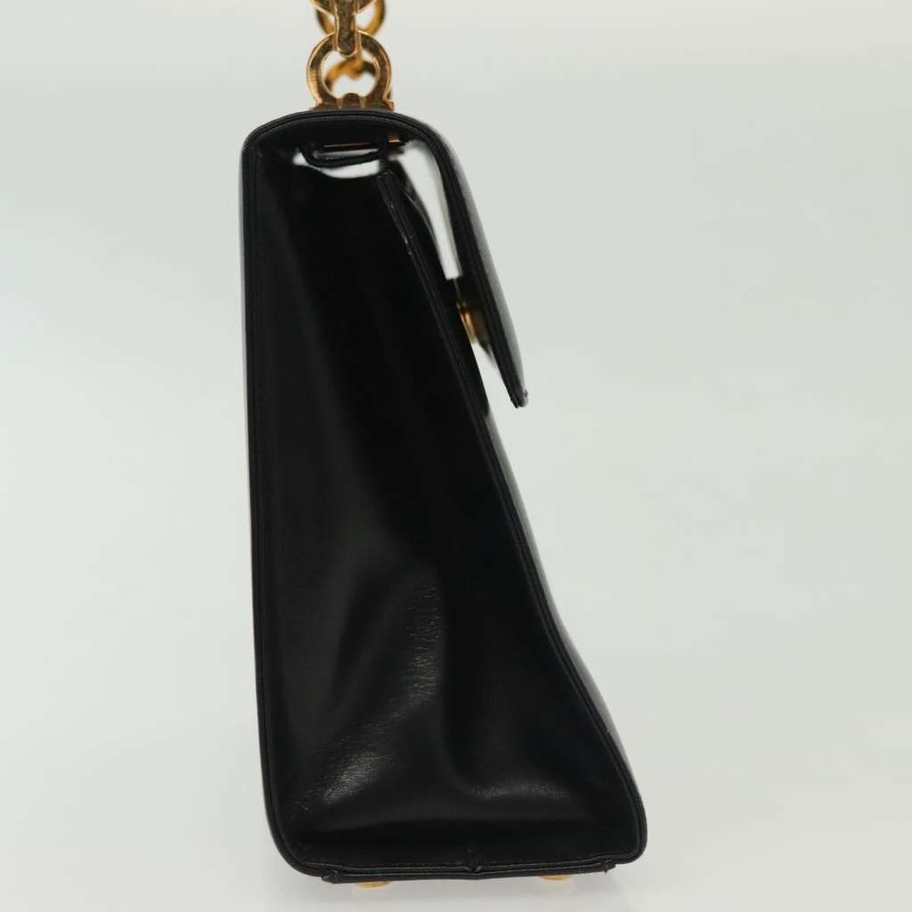 Salvatore Ferragamo Vintage Gancini Convertible Top Handle Bag Black Leather Good condition - Model View