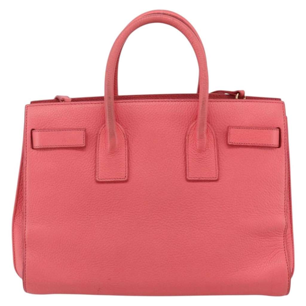 Saint Laurent Sac de Jour Bag Pink Leather Good condition - Back View