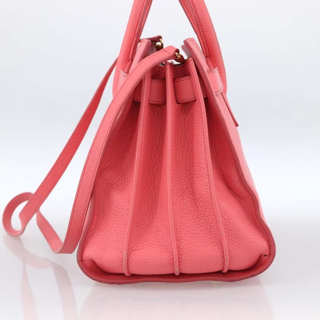 Saint Laurent Sac de Jour Bag Pink Leather Good condition - Inside View