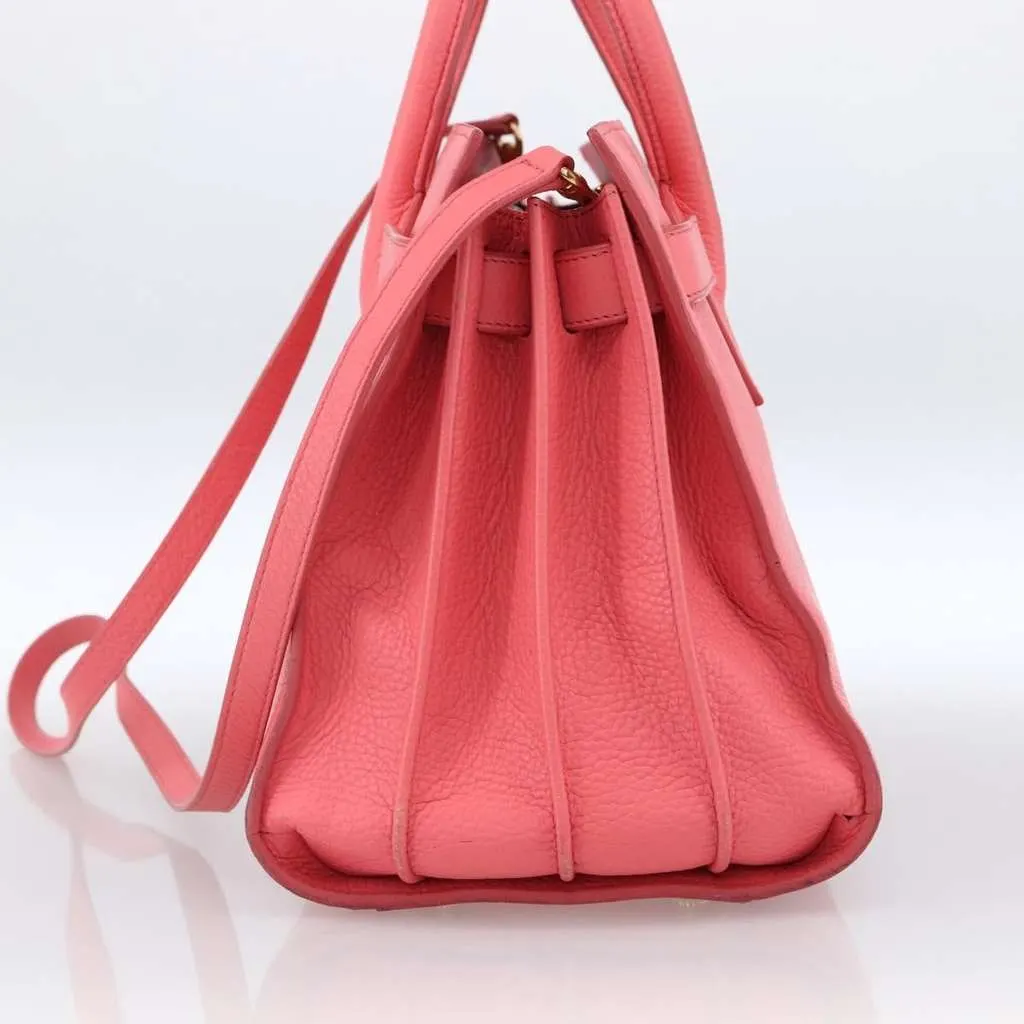 Saint Laurent Sac de Jour Bag Pink Leather Good - Inside View