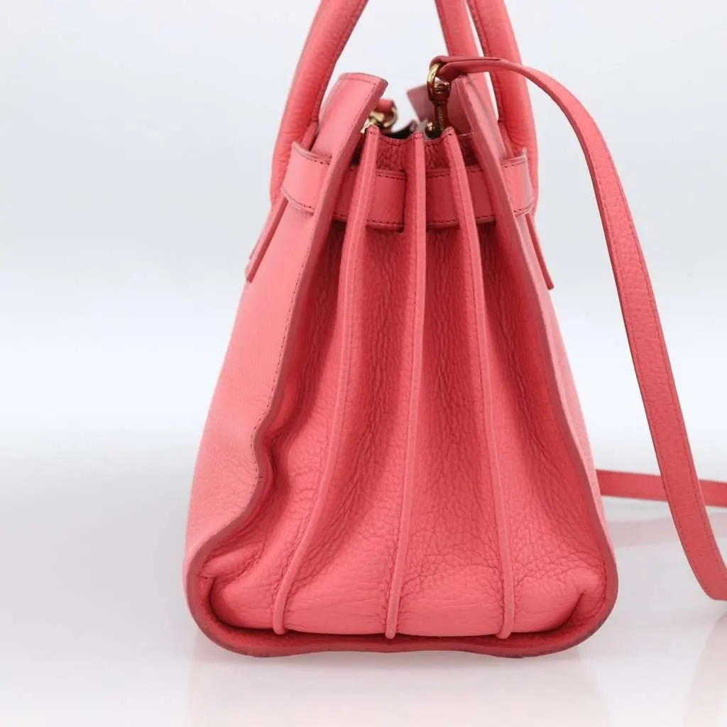 Saint Laurent Sac de Jour Bag Pink Leather Good - Model View