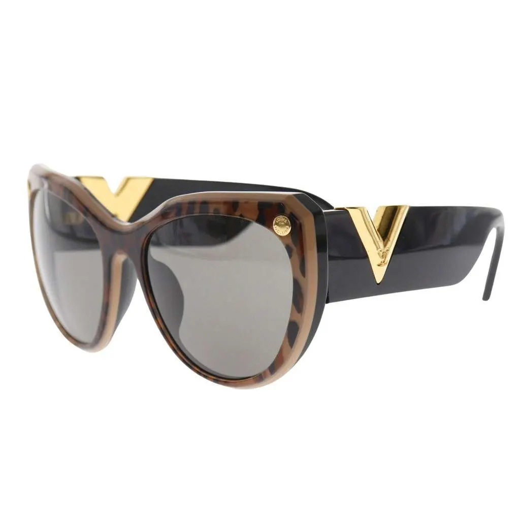 Louis Vuitton My Fair Lady Sunglasses Brown Plastic Good - Front View