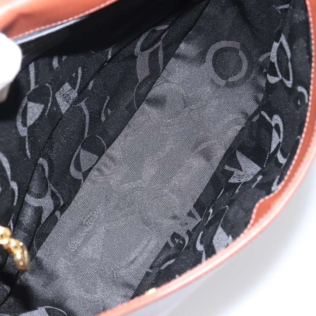 Salvatore Ferragamo Gancini Shoulder Bag Brown Leather Good condition - Box View