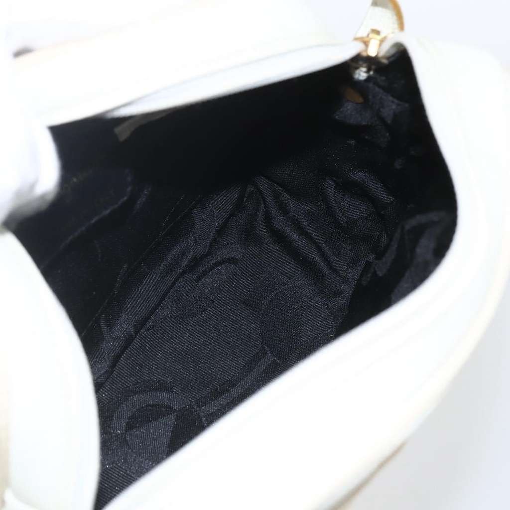 Salvatore Ferragamo Vala Shoulder Bag White Leather Good condition - Box View